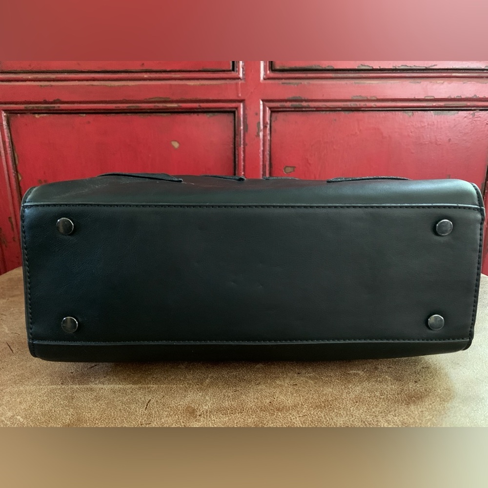 Sole Society Black Structured Bag with Panel Detail - Picture 14 of 15